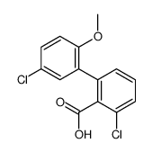 2-chloro-6-(5-chloro-2-methoxyphenyl)benzoic acid结构式