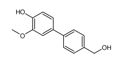 4-[4-(hydroxymethyl)phenyl]-2-methoxyphenol结构式