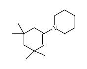 1-(3,3,5,5-tetramethylcyclohexen-1-yl)piperidine Structure