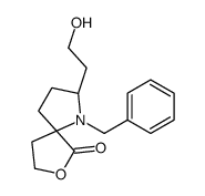 (2R,5R)-1-Benzyl-2-(2-hydroxyethyl)-7-oxa-1-azaspiro[4.4]nonan-6- one结构式