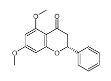 (2R)-5,7-Dimethoxyflavanone structure