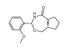 (3aS,6R)-6-(2-Methoxyphenyl)-5-oxa-7,8a-diazaperhydroazulen-8-one结构式