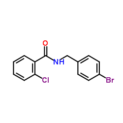 N-(4-Bromobenzyl)-2-chlorobenzamide结构式
