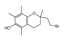 2-(2-bromoethyl)-3,4-dihydro-6-hydroxy-2,5,7,8-tetramethyl-2H-1-benzopyran Structure