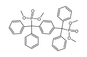 α,α,α',α'-tetraphenyl-α,α'-bis(dimethoxyphosphinyl)-p-xylene Structure