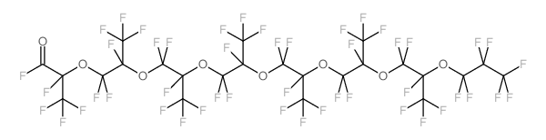 Perfluoro-2,5,8,11,14,17,20-heptamethyl-3,6,9,12,15,18,21-heptaoxatetracosanoyl fluoride结构式