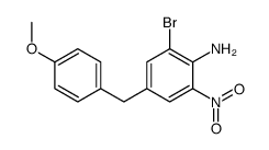 2-溴-4-(4-甲氧基苯基)甲基-6-硝基苯胺图片