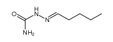 Valeraldehyde semicarbazone Structure