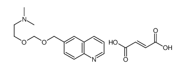 alpha-((2-(Dimethylamino)ethoxy)methyl)-6-quinolinemethanol (E)-2-bute nedioate (salt)结构式