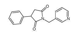 3-phenyl-1-(pyridin-3-ylmethyl)pyrrolidine-2,5-dione结构式