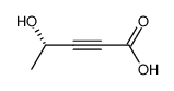 (-)-(S)-4-hydroxypent-2-ynoic acid Structure