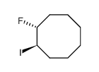 trans-1-fluoro-2-iodocyclooctane结构式