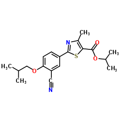 Isopropyl 2-(3-cyano-4-isobutoxyphenyl)-4-methyl-1,3-thiazole-5-carboxylate Structure