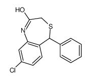 8-chloro-5-phenyl-1,5-dihydro-4,1-benzothiazepin-2-one Structure