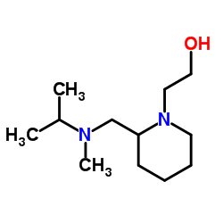 2-(2-{[Isopropyl(methyl)amino]methyl}-1-piperidinyl)ethanol结构式