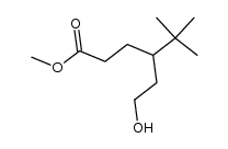methyl 4-(1',1'-dimethylethyl)-6-hydroxyhexanoate结构式