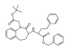 Benazeprilat Benzyl Ester (Glycine)tert-butyl Ester Structure