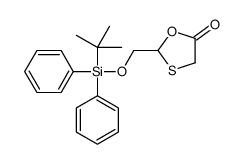 2-[[tert-butyl(diphenyl)silyl]oxymethyl]-1,3-oxathiolan-5-one Structure