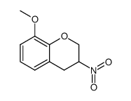 8-methoxy-3,4-dihydro-3-nitro-2H-1-benzopyran结构式