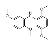 bis(2,5-dimethoxyphenyl)phosphane Structure