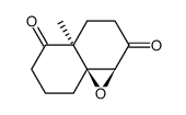 (1aα,4aα,8aR*)-tetrahydro-4a-methyl-1aH-naphth[1,8a-b]oxirene-2,5(3H,6H)-dione Structure