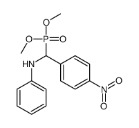N-[dimethoxyphosphoryl-(4-nitrophenyl)methyl]aniline Structure