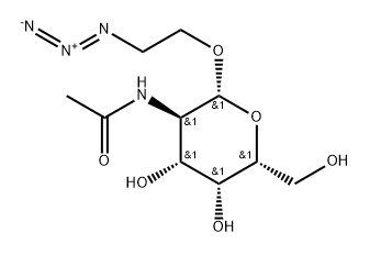 2-Azidoethyl 2-Acetamido-2-deoxy-β-D-galactopyranoside结构式