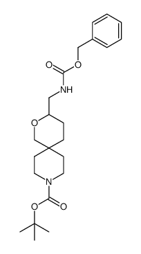 tert-butyl 3-((((benzyloxy)carbonyl)amino)methyl)-2-oxa-9-azaspiro[5.5]undecane-9-carboxylate Structure