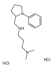 N',N'-dimethyl-N-[(1-phenylpyrrolidin-2-yl)methyl]propane-1,3-diamine,dihydrochloride Structure