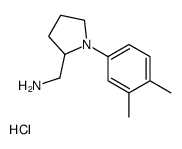 [1-(3,4-dimethylphenyl)pyrrolidin-2-yl]methanamine hydrochloride结构式