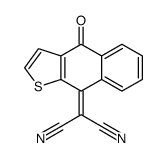 2-(4-oxobenzo[f][1]benzothiol-9-ylidene)propanedinitrile Structure