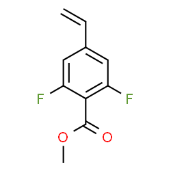 methyl 2,6-difluoro-4-vinylbenzoate结构式