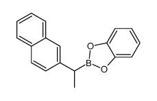2-(1-naphthalen-2-ylethyl)-1,3,2-benzodioxaborole结构式