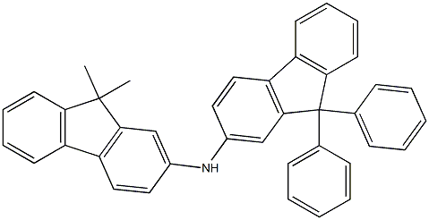 N-(9,9-二甲基-9H-芴-2-基)-9,9-二苯基-9H-芴-2-胺结构式