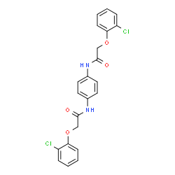 N,N'-1,4-Phenylenebis[2-(2-chlorophenoxy)acetamide]结构式