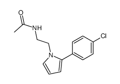 N-[2-[2-(p-chlorophenyl)-pyrrol-1-yl]ethyl]acetamide Structure