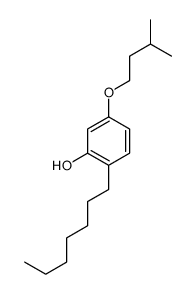 2-heptyl-5-(3-methylbutoxy)phenol Structure