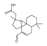 2-[(2'S,4aS,8S,8aS)-7-formyl-2',4,4,8a-tetramethylspiro[2,3,4a,5-tetrahydro-1H-naphthalene-8,5'-oxolane]-2'-yl]acetic acid Structure