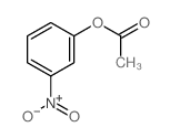 Acetic acid,3-nitrophenyl ester structure