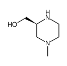 2-Piperazinemethanol,4-methyl-,(S)-(9CI)结构式