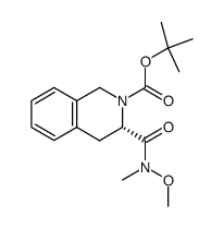 tert-butyl (3S)-3-[methoxy(methyl)carbamoyl]-3,4-dihydro-1H-isoquinoline-2-carboxylate Structure