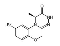 (S)-9-Bromo-1-Methyl-3,5-Dihydrobenzo[5,6][1,4]Oxazino[3,4-C][1,2,4]Triazin-2(1H)-One结构式