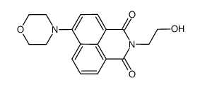 2-(2-hydroxyethyl)-6-morpholino-1H-benzo[de]isoquinoline-1,3(2H)-dione Structure