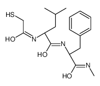 (2S)-4-methyl-N-[(2S)-1-(methylamino)-1-oxo-3-phenylpropan-2-yl]-2-[(2-sulfanylacetyl)amino]pentanamide结构式