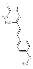 Hydrazinecarboxamide,2-[3-(4-methoxyphenyl)-1-methyl-2-propen-1-ylidene]-结构式