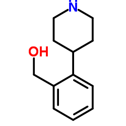 [2-(4-Piperidinyl)phenyl]methanol Structure