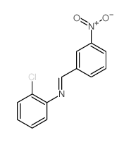 N-(2-chlorophenyl)-1-(3-nitrophenyl)methanimine Structure