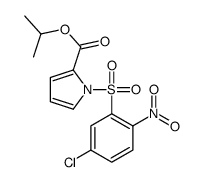 propan-2-yl 1-(5-chloro-2-nitrophenyl)sulfonylpyrrole-2-carboxylate结构式