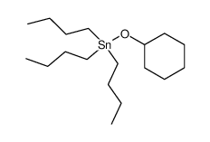 Cyclohexyloxy-tributyl-stannan Structure