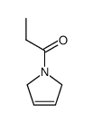 1H-Pyrrole,2,5-dihydro-1-(1-oxopropyl)-(9CI) structure